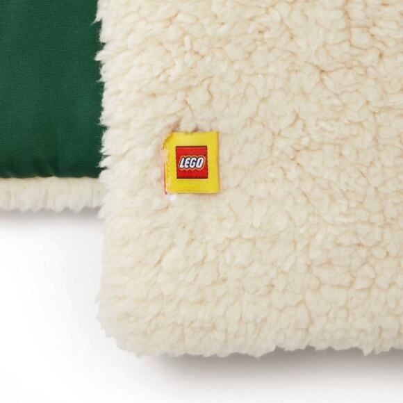 LEGO x Target Shearling Color Block Teal Puffer Scarf - Picture 3 of 4